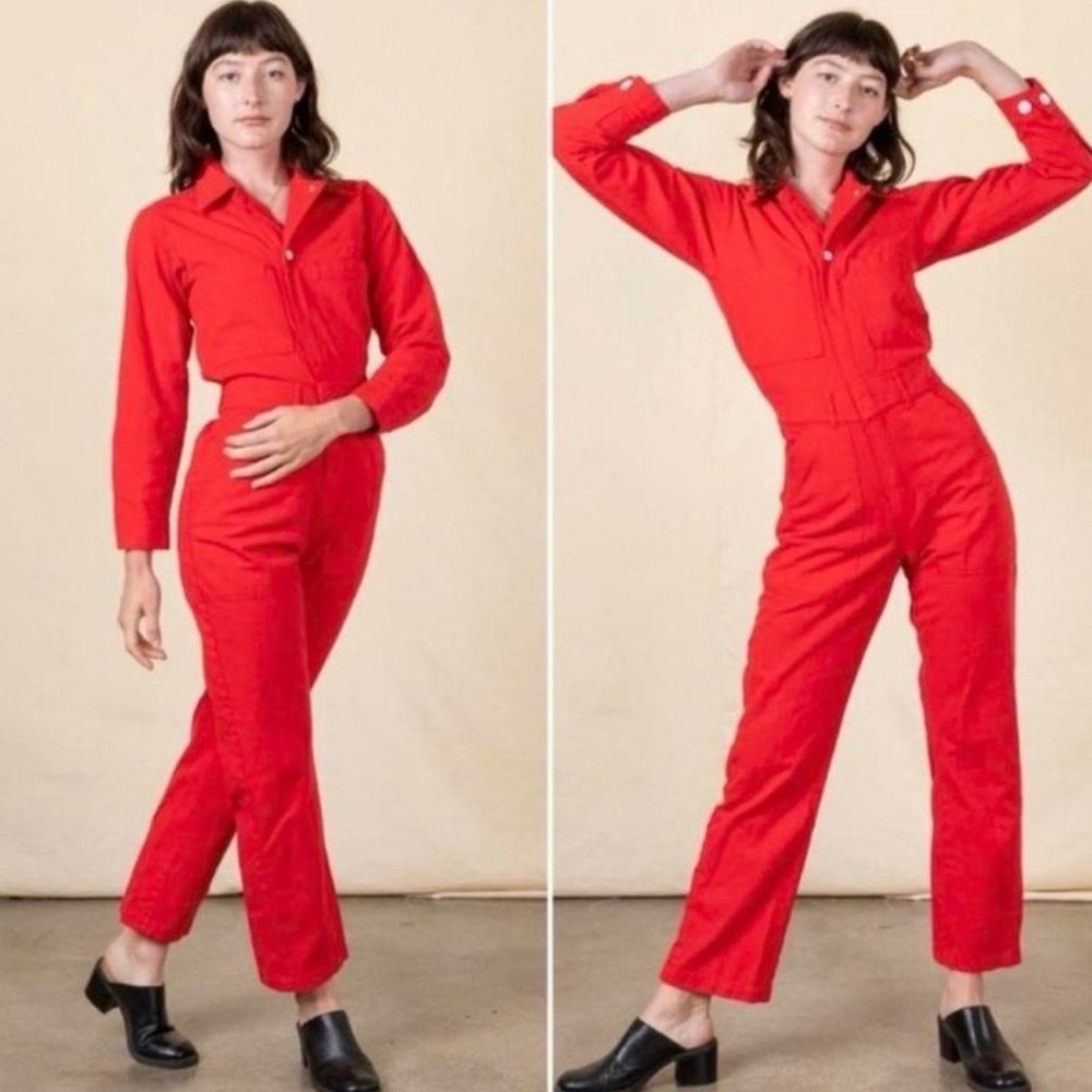 BigBudPress Original Everyday Long Sleeve Jumpsuit Red